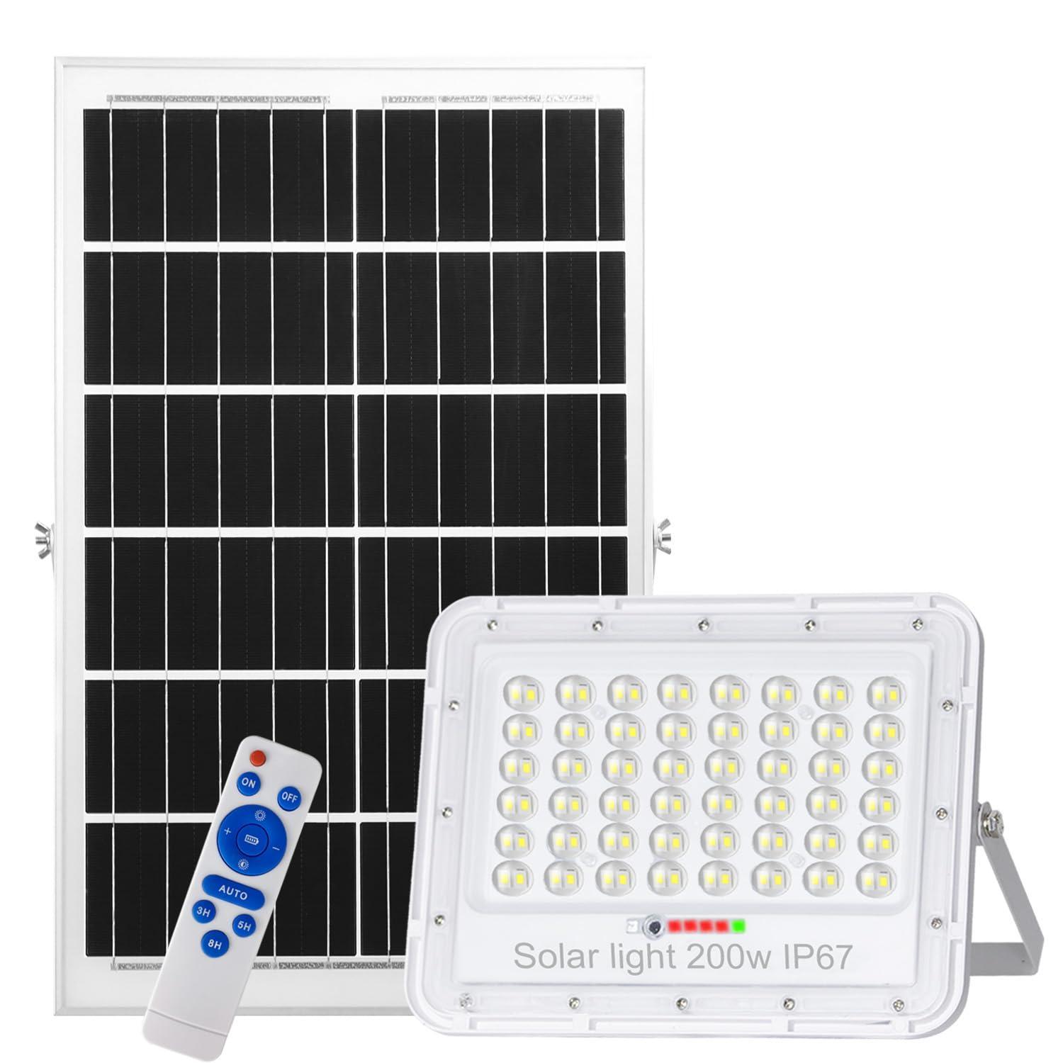 200W Solar LED Wireless Automatic Flood Lamp 5m Cable