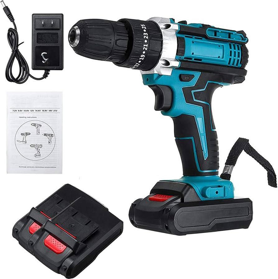 Mythco 48V Cordless Drill Set, Electric Power Drill With Battery And Charger,3/8